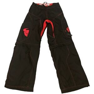 Thor Static Riding Convertible Pants ATV Motorcycle Size 28 *** Flaw***